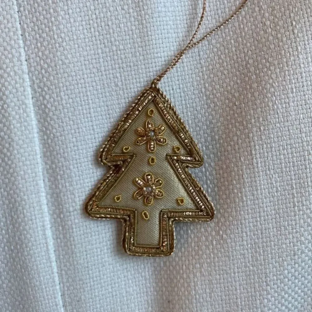 Select 10 Embroidered Beaded Christmas Tree Ornaments Decorations